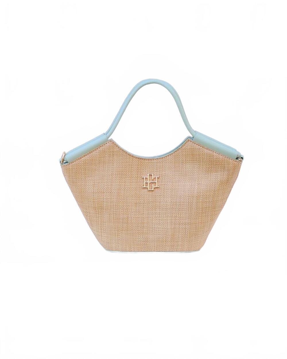 NEW CAROLINE HILL leland mini tote bag in natural mint